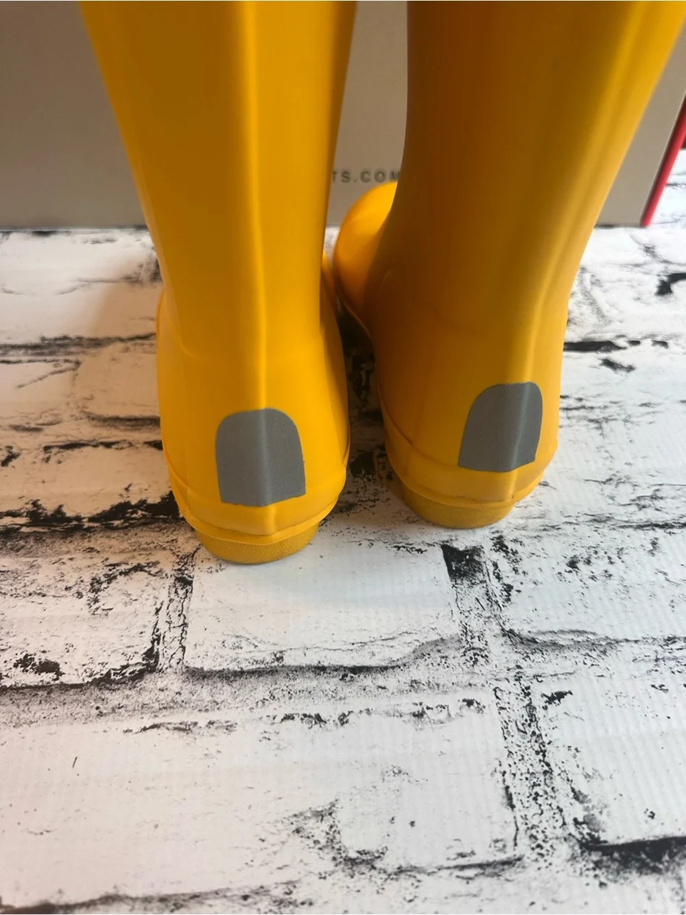 Hunter Original Kids Yellow Waterproof Rain Boots US 1B/2G EU 32